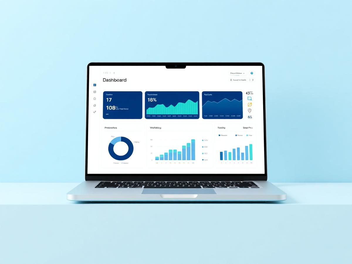 Painel de gestão da plataforma MindNR1 exibido em um notebook